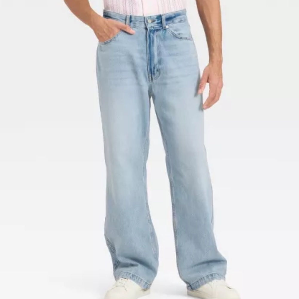 Original Use Men's Relaxed Light Blue Jeans